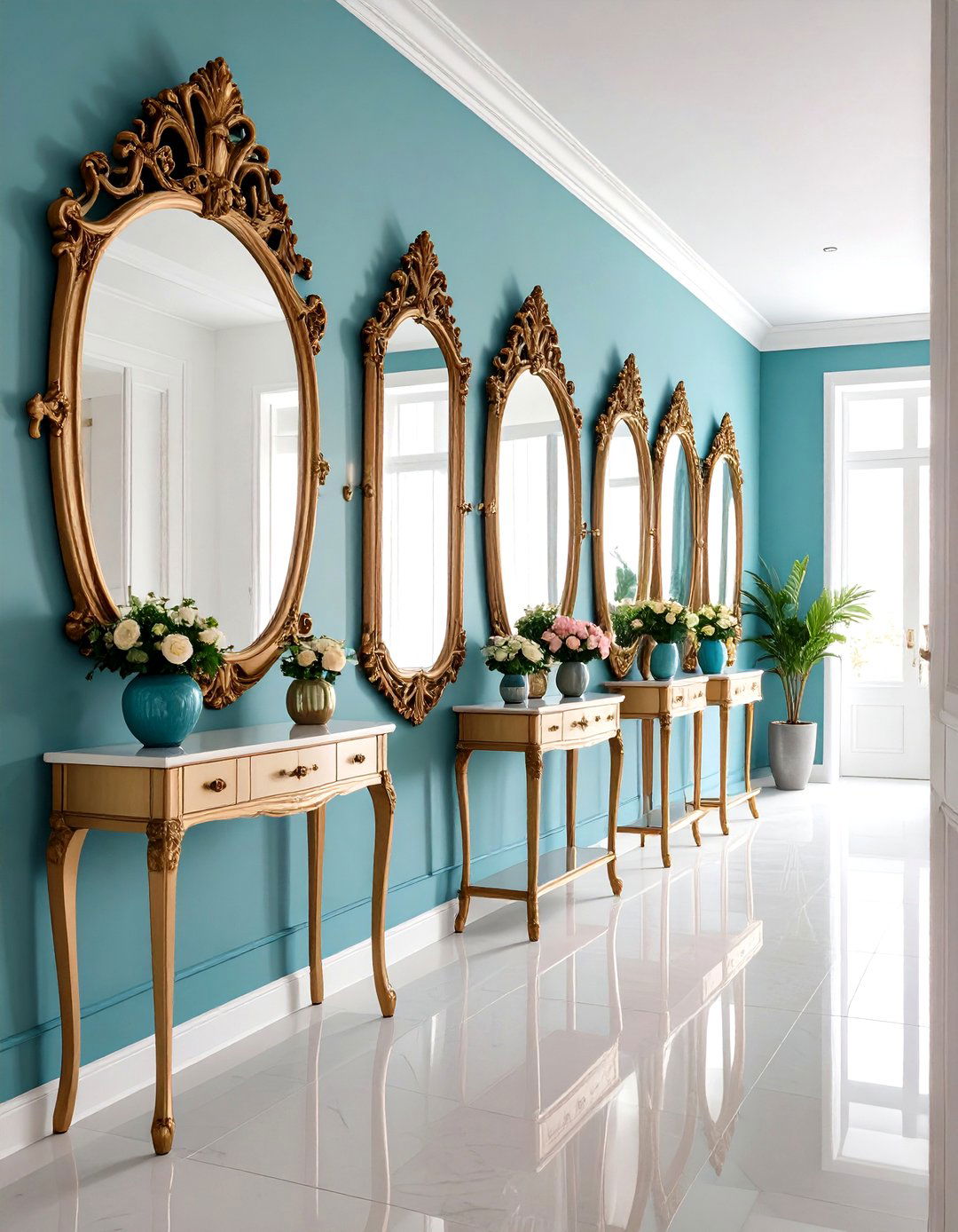 House Decor Mirror Arrangements for Light Enhancement - 20 House Decor Ideas