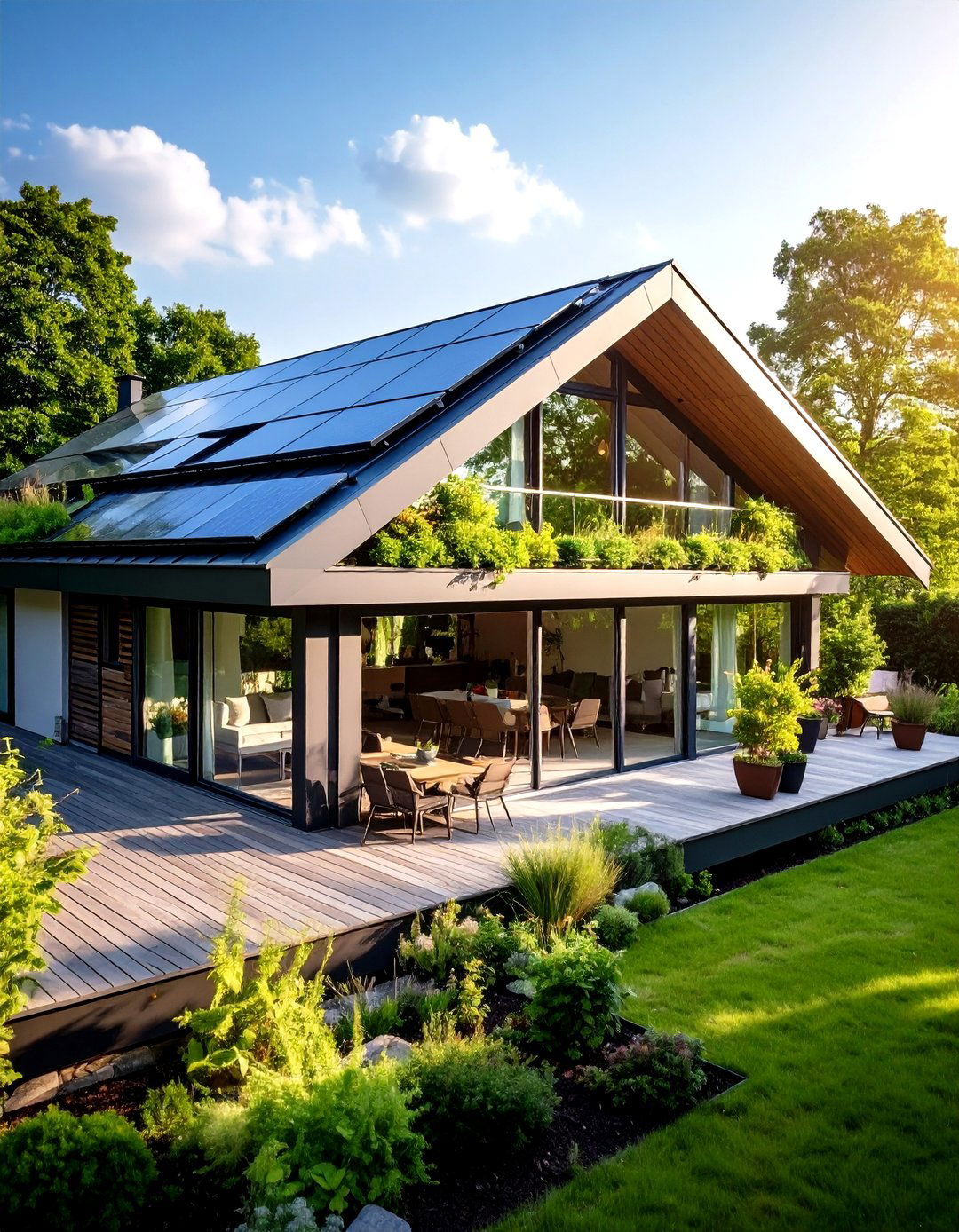 Houses With Green Roofs And Integrated Skylights - 20 Houses With Green Roofs
