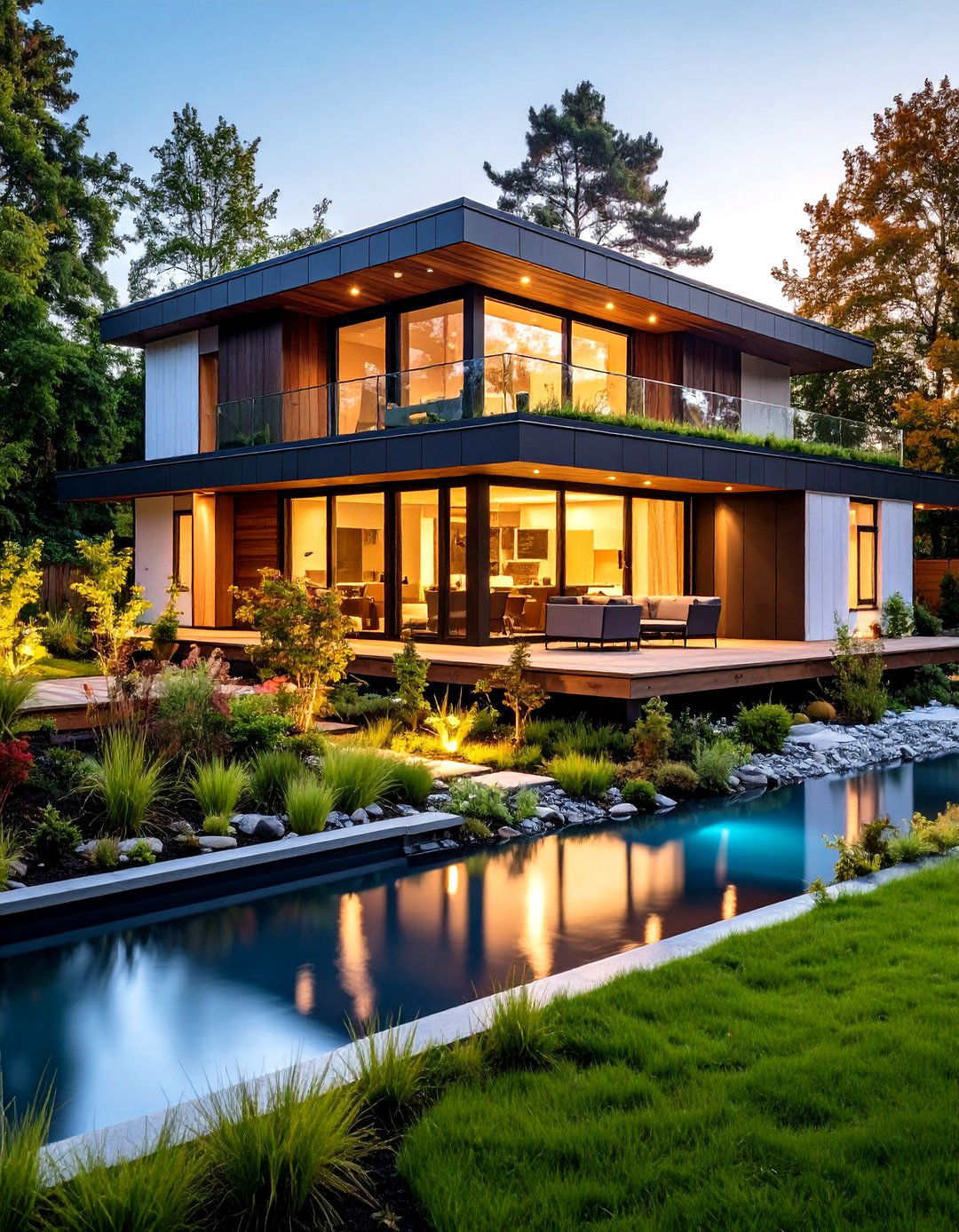 Houses With Green Roofs And Water Features - 20 Houses With Green Roofs