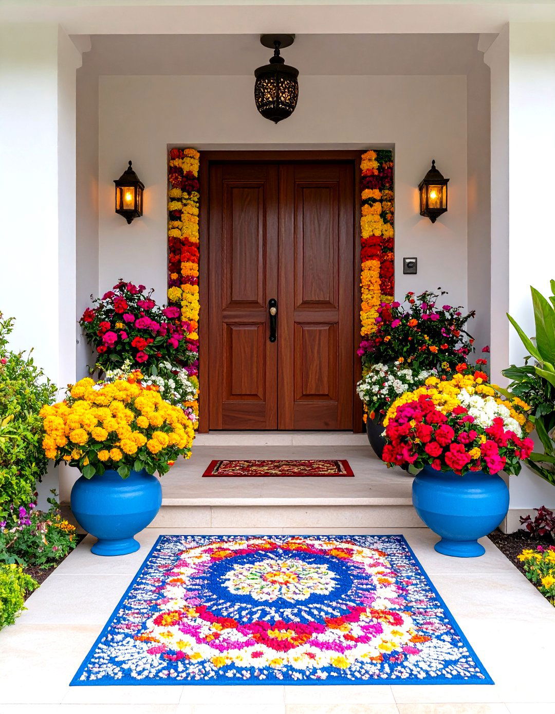 Housewarming Decoration Entrance Floral Arrangements - 20 Housewarming Decoration Ideas