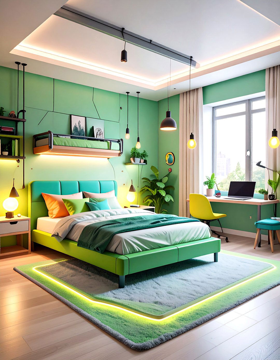Hulk Gamma Lab Marvel Bedroom - 20 Marvel Bedroom Ideas