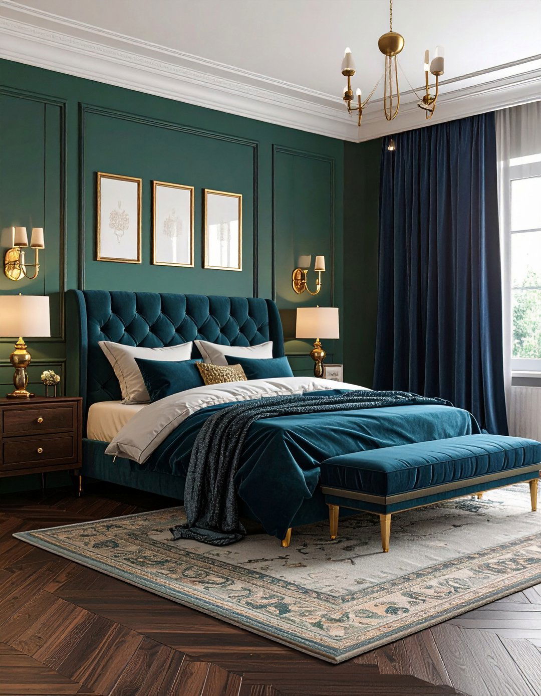 Hunter Green and Midnight Blue for Sophisticated Lush - 20 Blue and Green Color Combos for Decorating