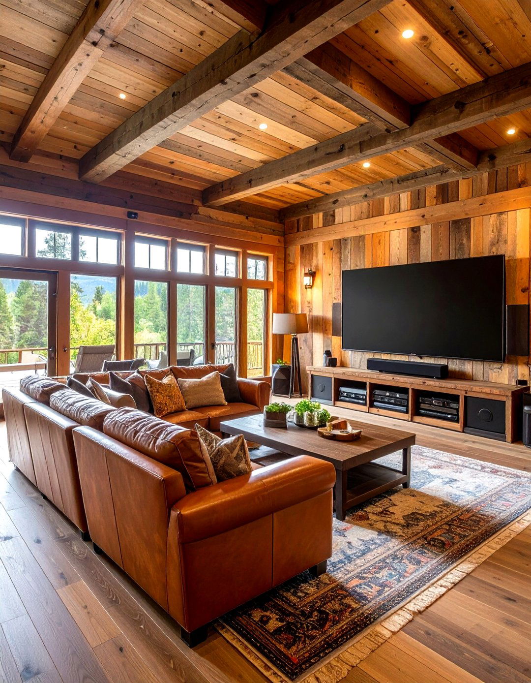 Hunting Man Cave Entertainment System Setup - 20 Hunting Man Cave Ideas