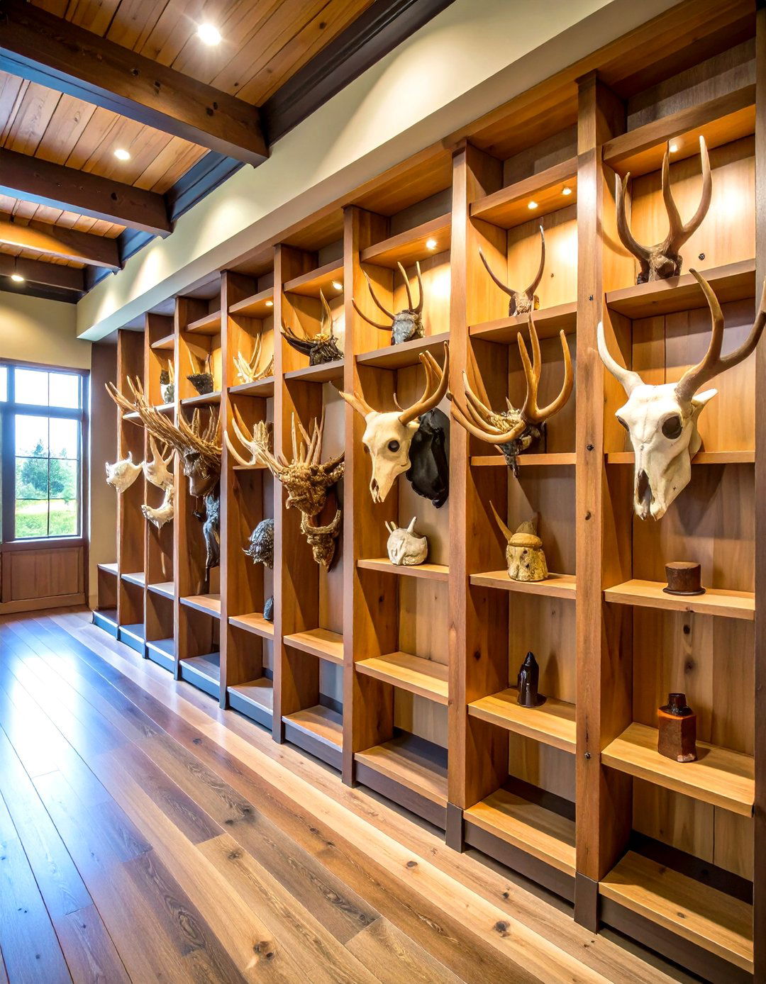 Hunting Man Cave European Mount Display Posts - 20 Hunting Man Cave Ideas