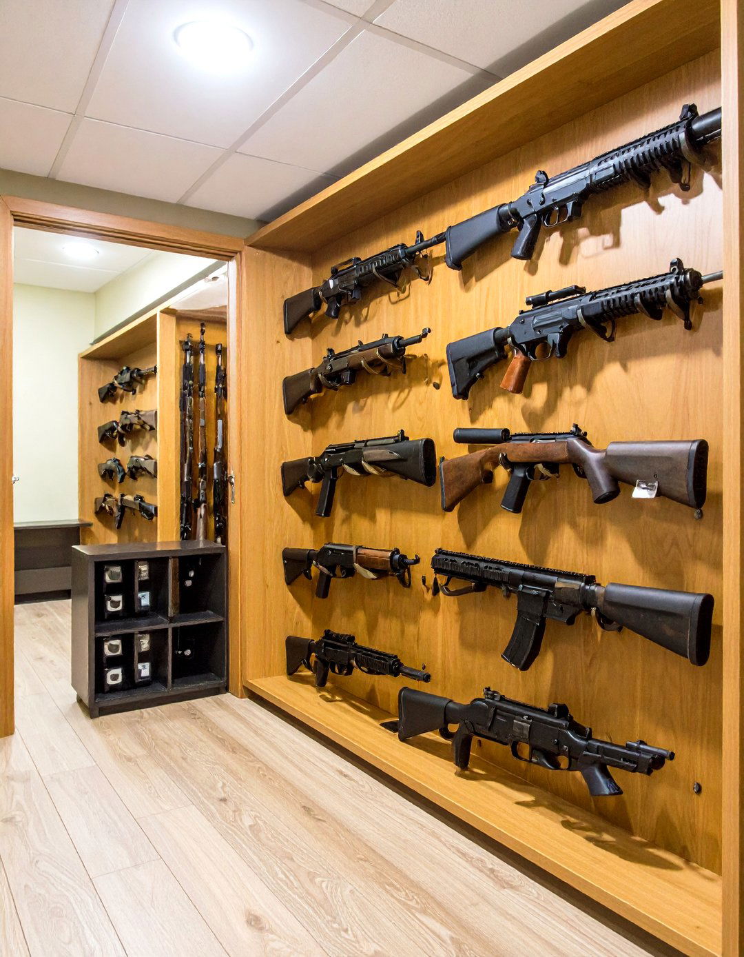 Hunting Man Cave Gun Display and Storage Solutions - 20 Hunting Man Cave Ideas