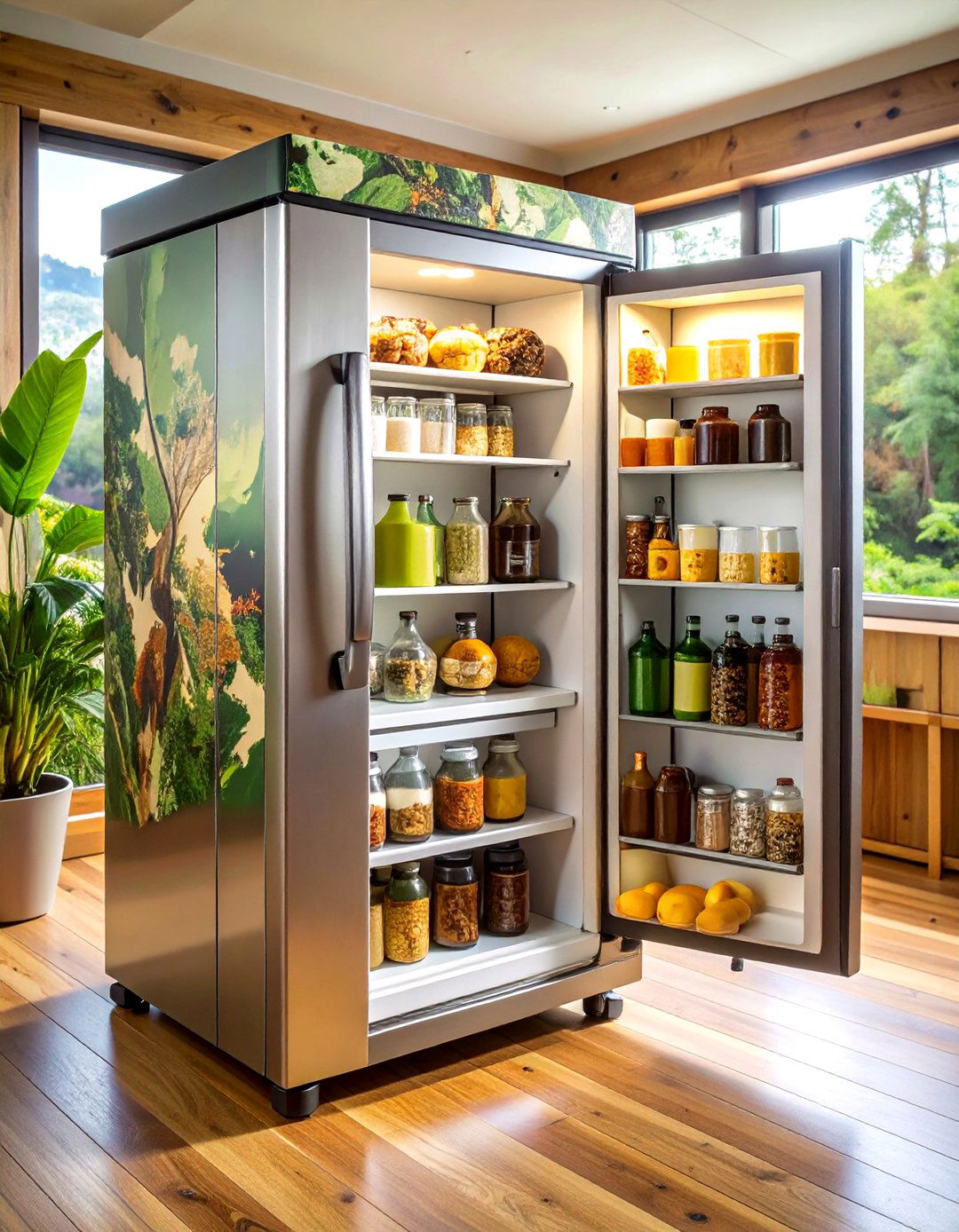 Hunting Man Cave Mini Refrigerator Station - 20 Hunting Man Cave Ideas
