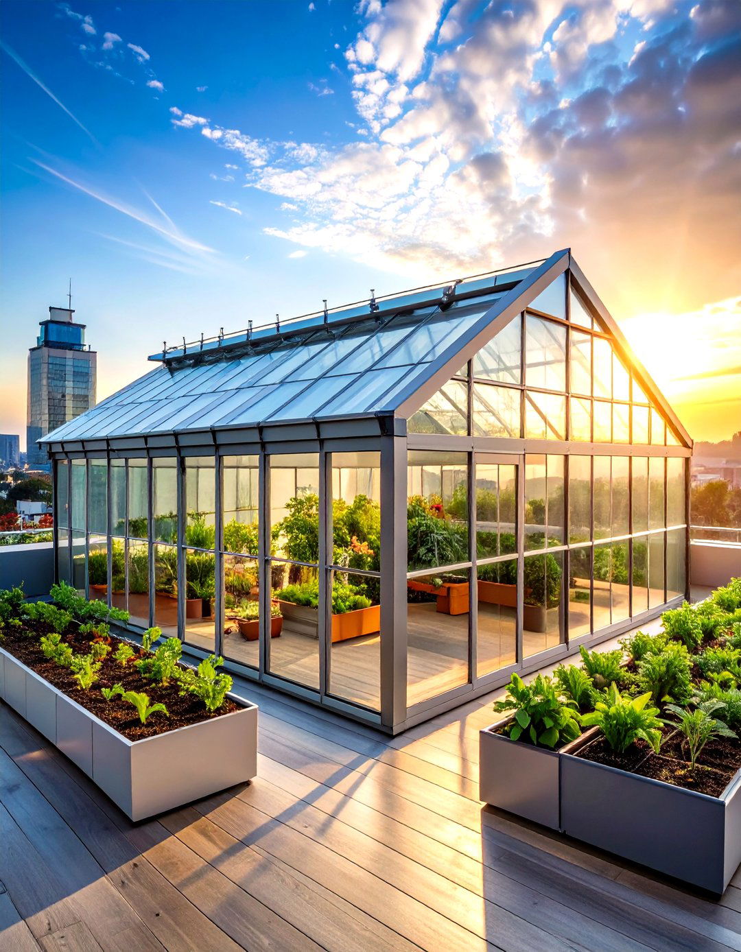 Hybrid Multi System Rooftop Greenhouse - 20 Rooftop Greenhouse Ideas