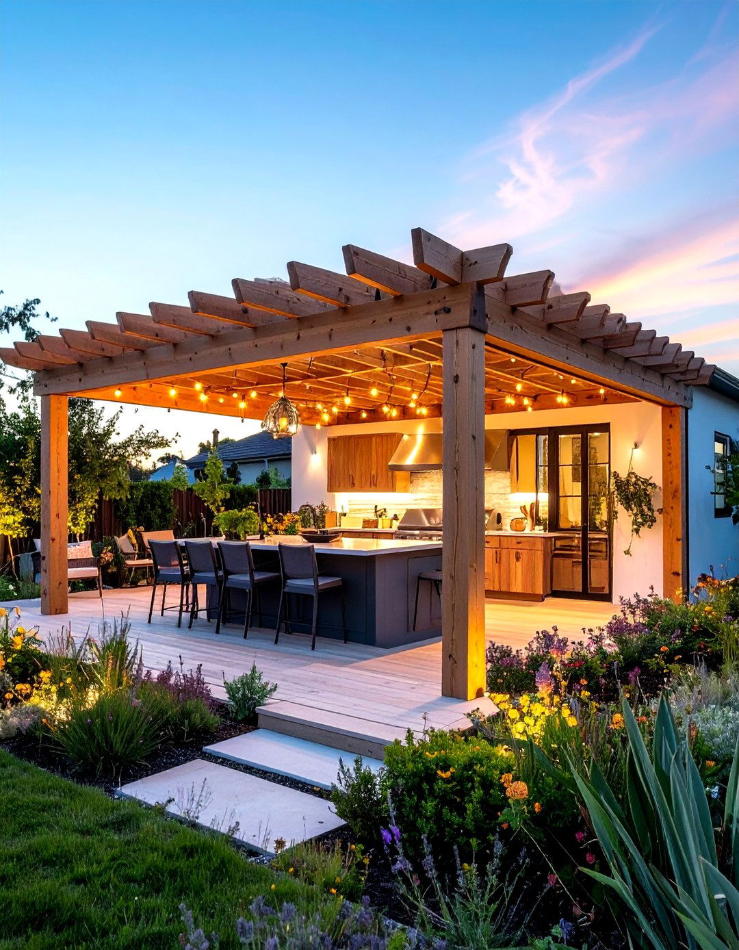 Hybrid Pergola Gazebo Outdoor Kitchen Roof - 20 Outdoor Kitchen Roof Ideas