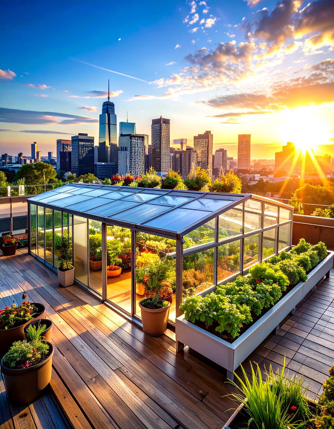 Hydroponic Rooftop Greenhouse for City Blocks - 20 Greenhouse Ideas