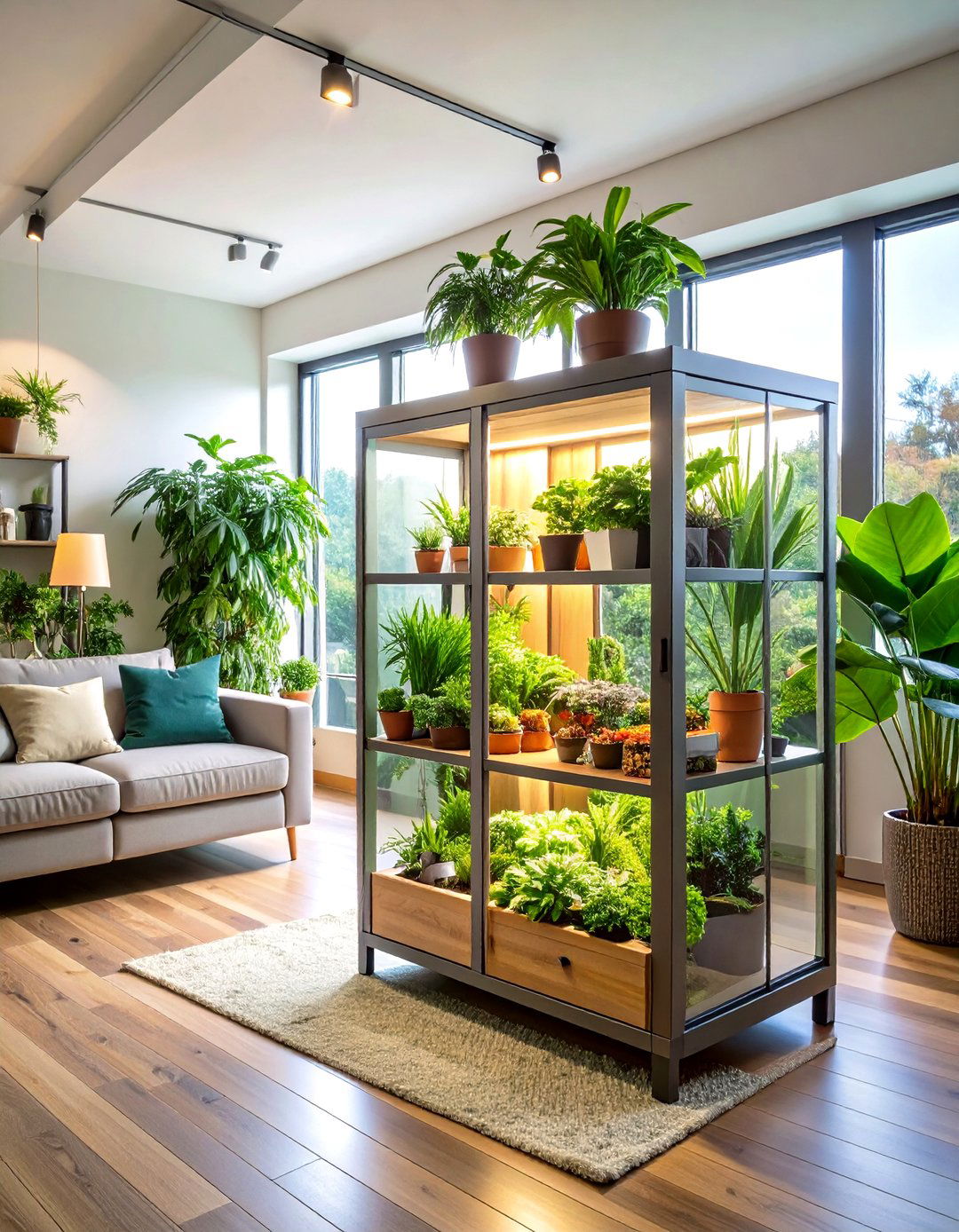 IKEA Cabinet Indoor Greenhouse - 20 Indoor Greenhouse Ideas