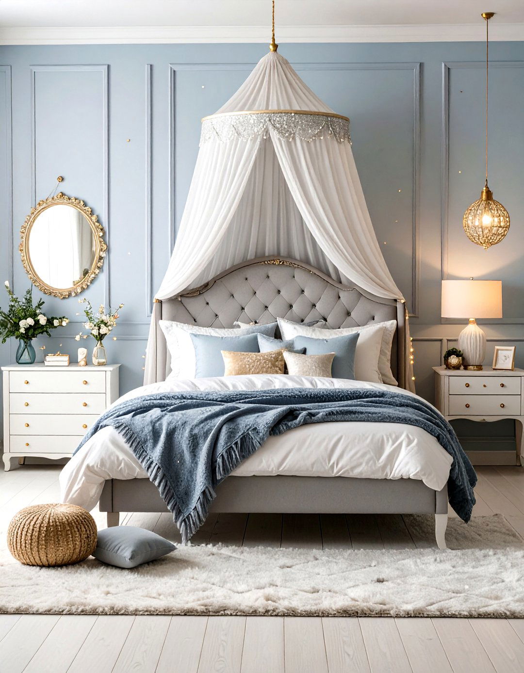 Ice Blue Fairy Tale Bedroom Magic - 20 Girls Blue Bedroom Ideas