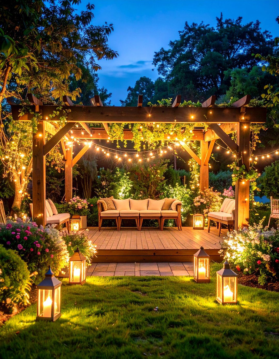 Illuminated Garden Wedding Sign Sanctuary - 20 Wedding Sign Ideas