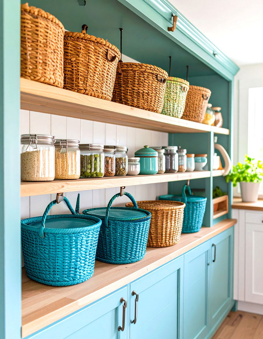 Implement Under Shelf Baskets - 20 Tupperware Organization Ideas