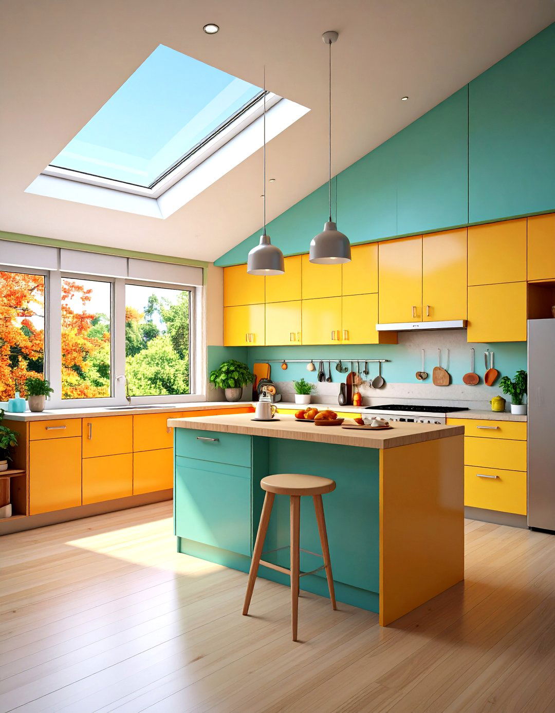 Incorporate Hidden Appliances in Cabinetry - 20 Sloped Ceiling Kitchen Ideas