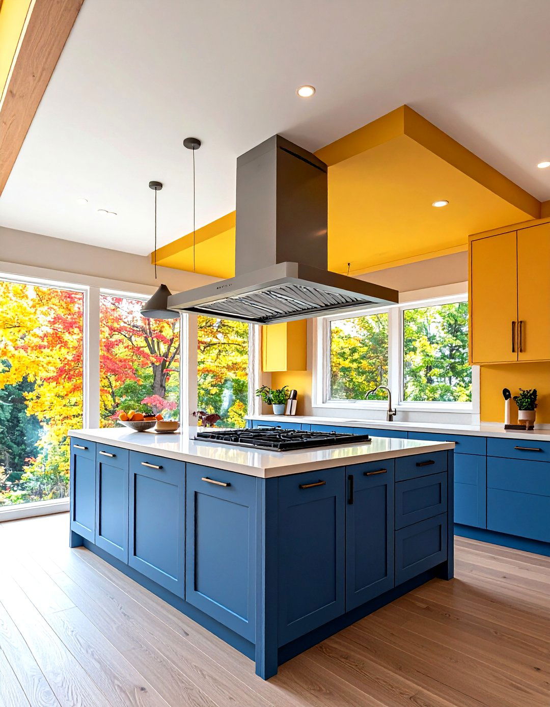 Incorporate Integrated Ventilation in Soffits - 20 Sloped Ceiling Kitchen Ideas
