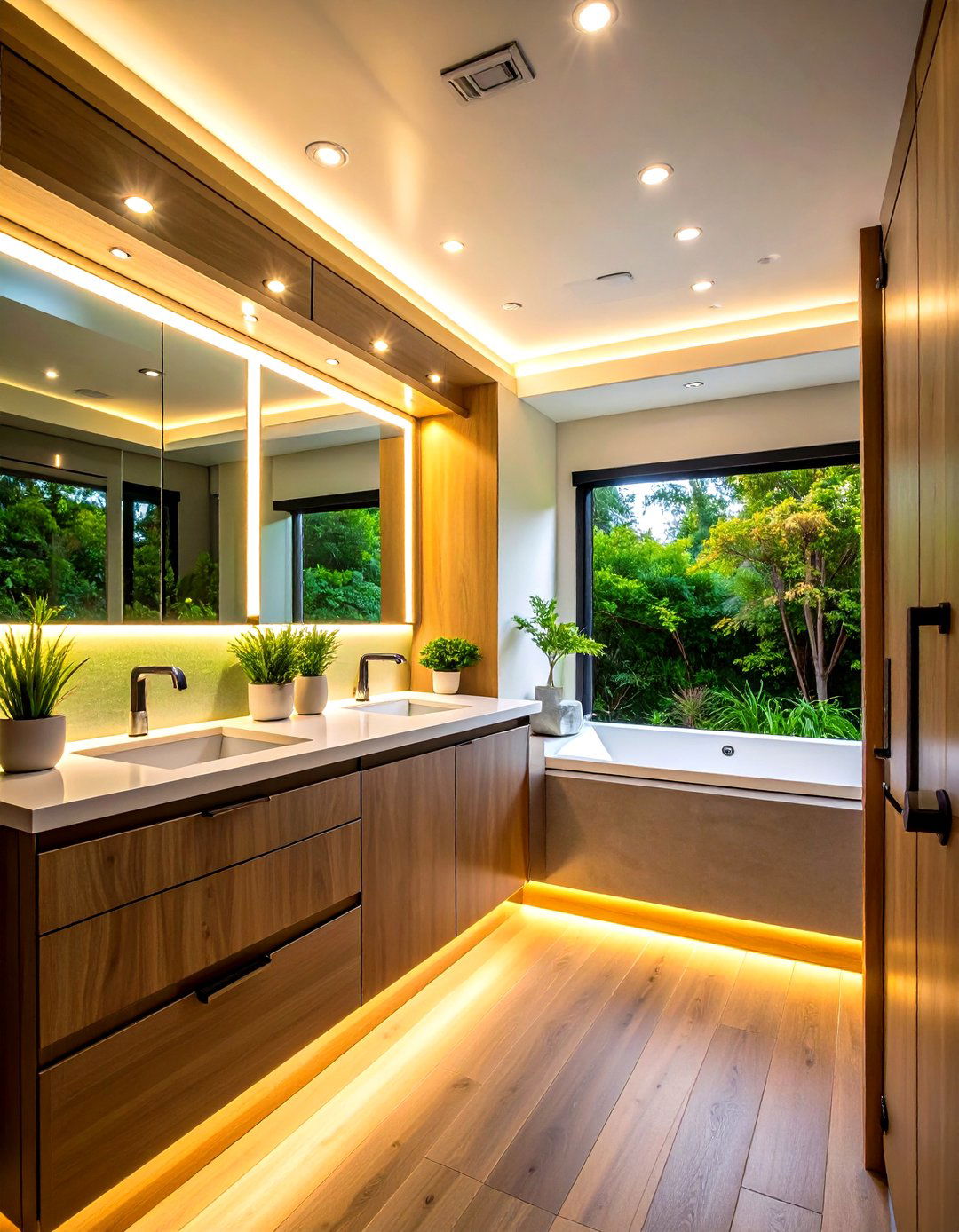Incorporate LED Task and Accent Lighting for Ambiance - 20 Small Rv Bathroom Ideas