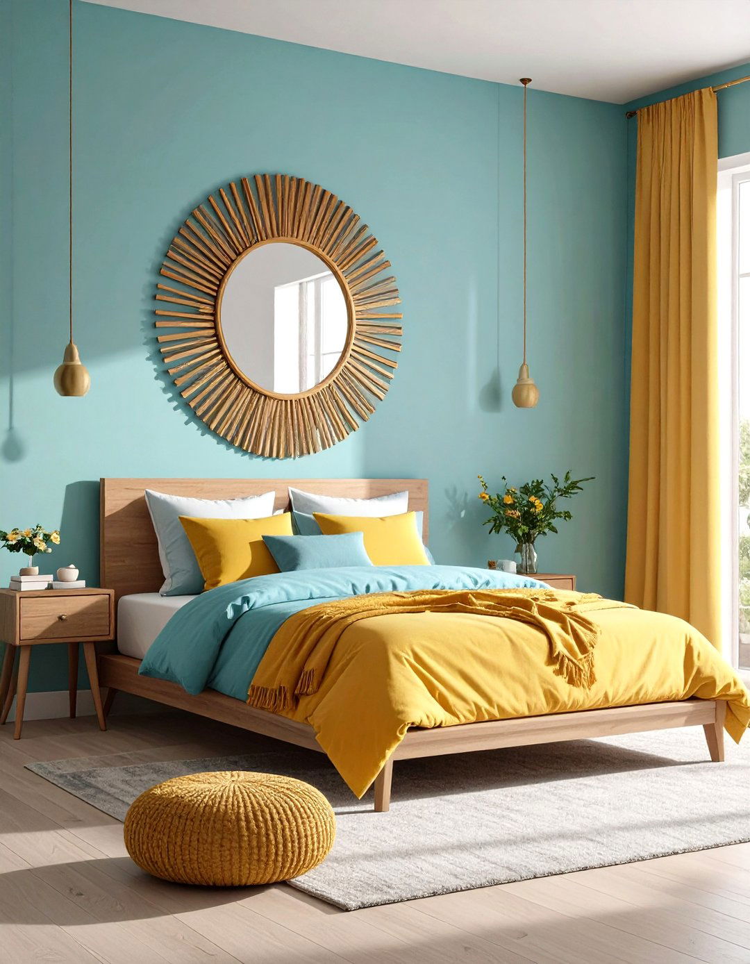 Incorporate Mirrored Surfaces - 20 Small Boho Bedroom Ideas