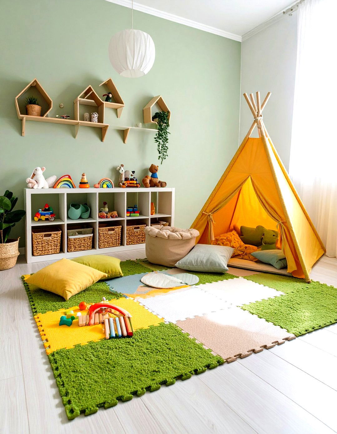 Incorporate Soft Play Areas - 20 Twin Nursery Ideas