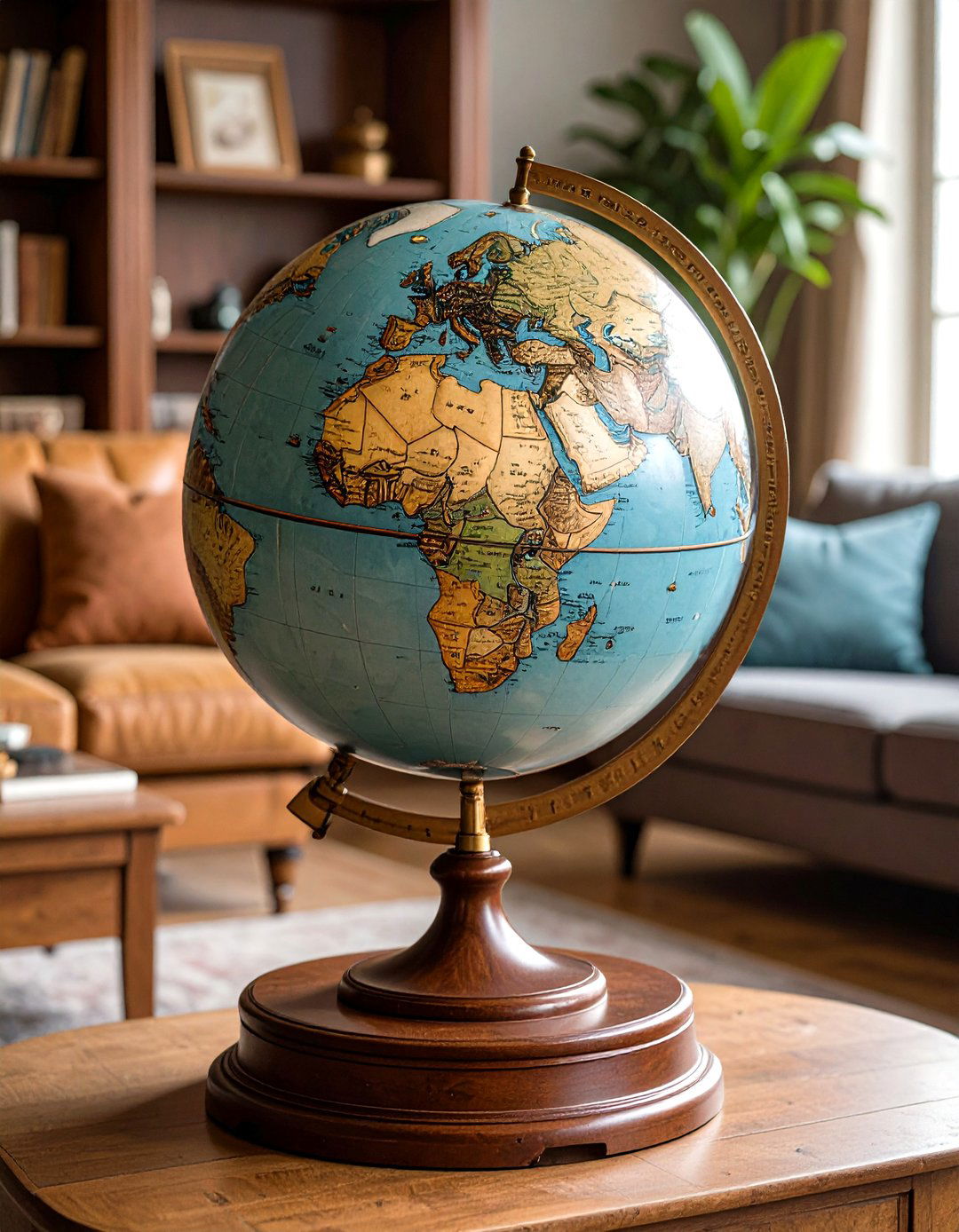 Incorporate Terrestrial Globes - 20 Steampunk Living Room Ideas