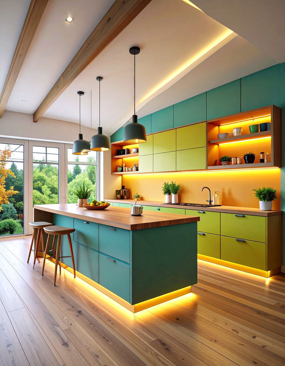 Incorporate Under Cabinet Task Lighting - 20 Sloped Ceiling Kitchen Ideas