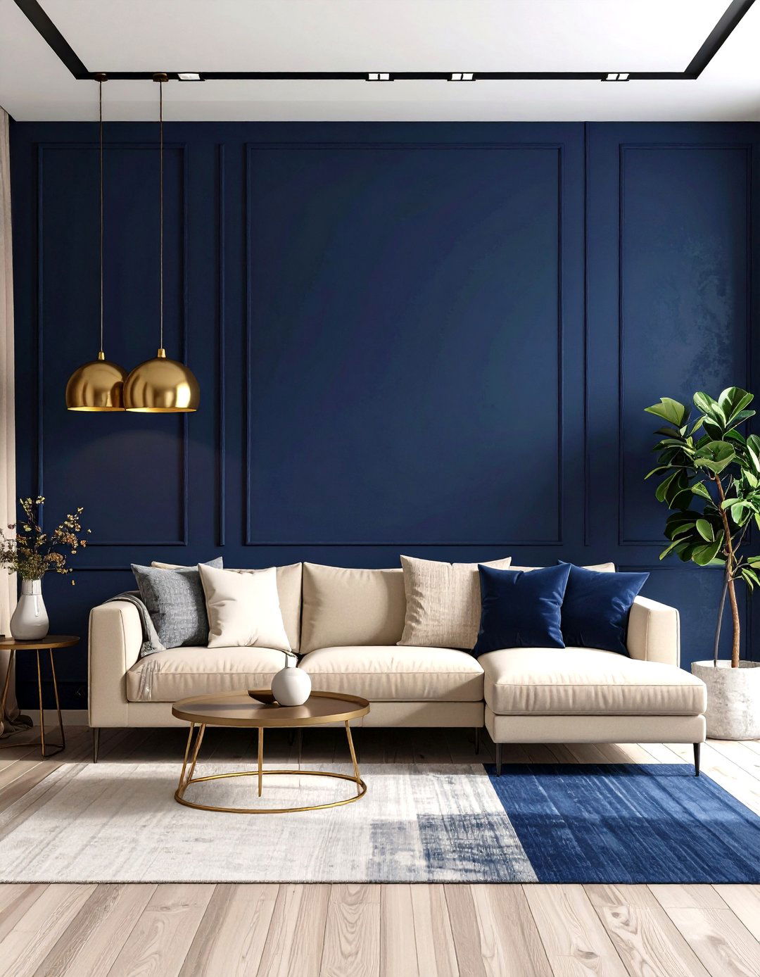 Incorporate an Accent Wall for Depth - 20 Small Living Room Ideas