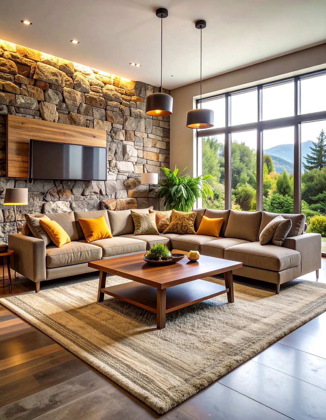 Incorporating Natural Transitional Materials and Textures - 20 Transitional Interior Design Ideas
