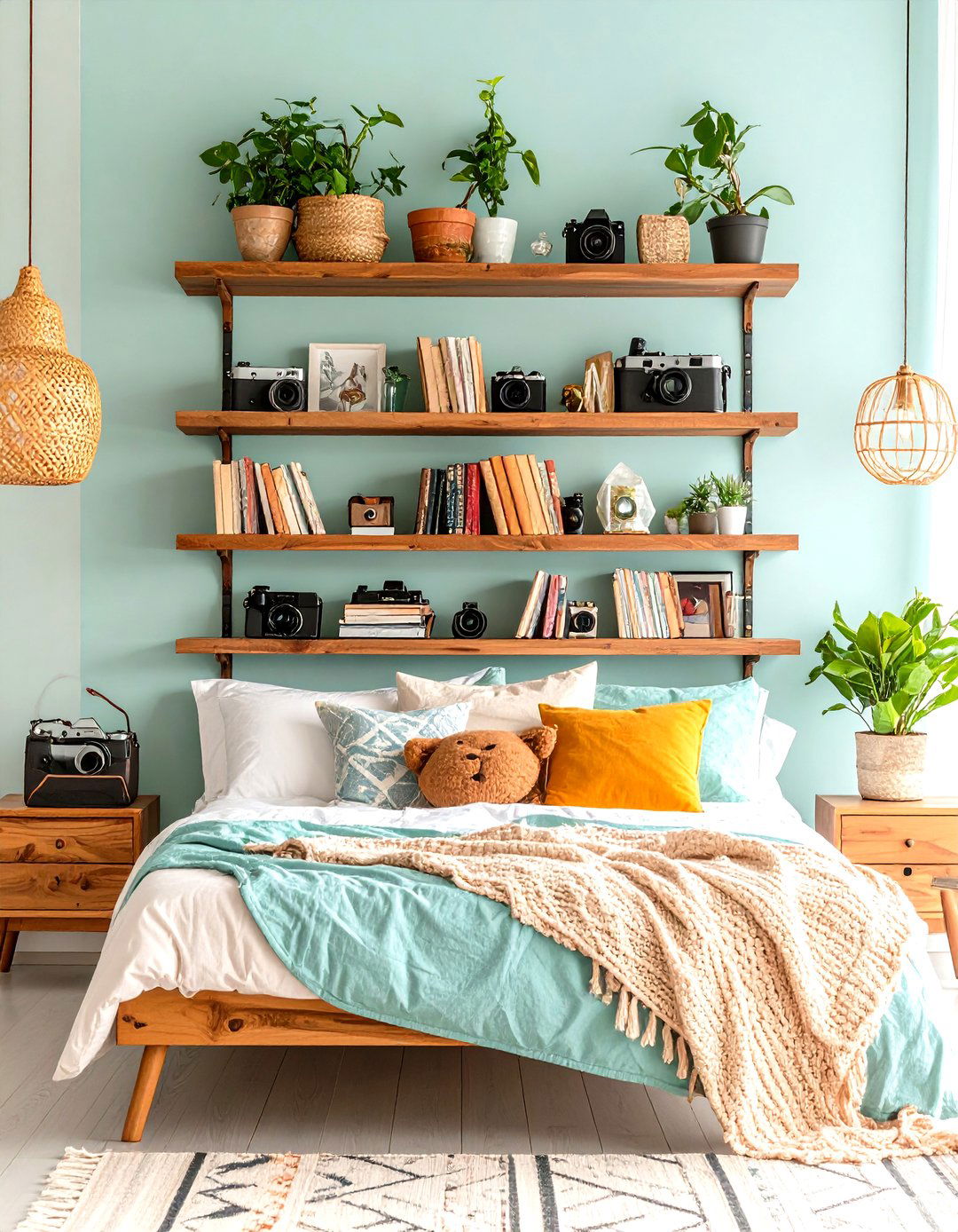Indie Room Floating Shelf Display System - 20 Indie Room Ideas