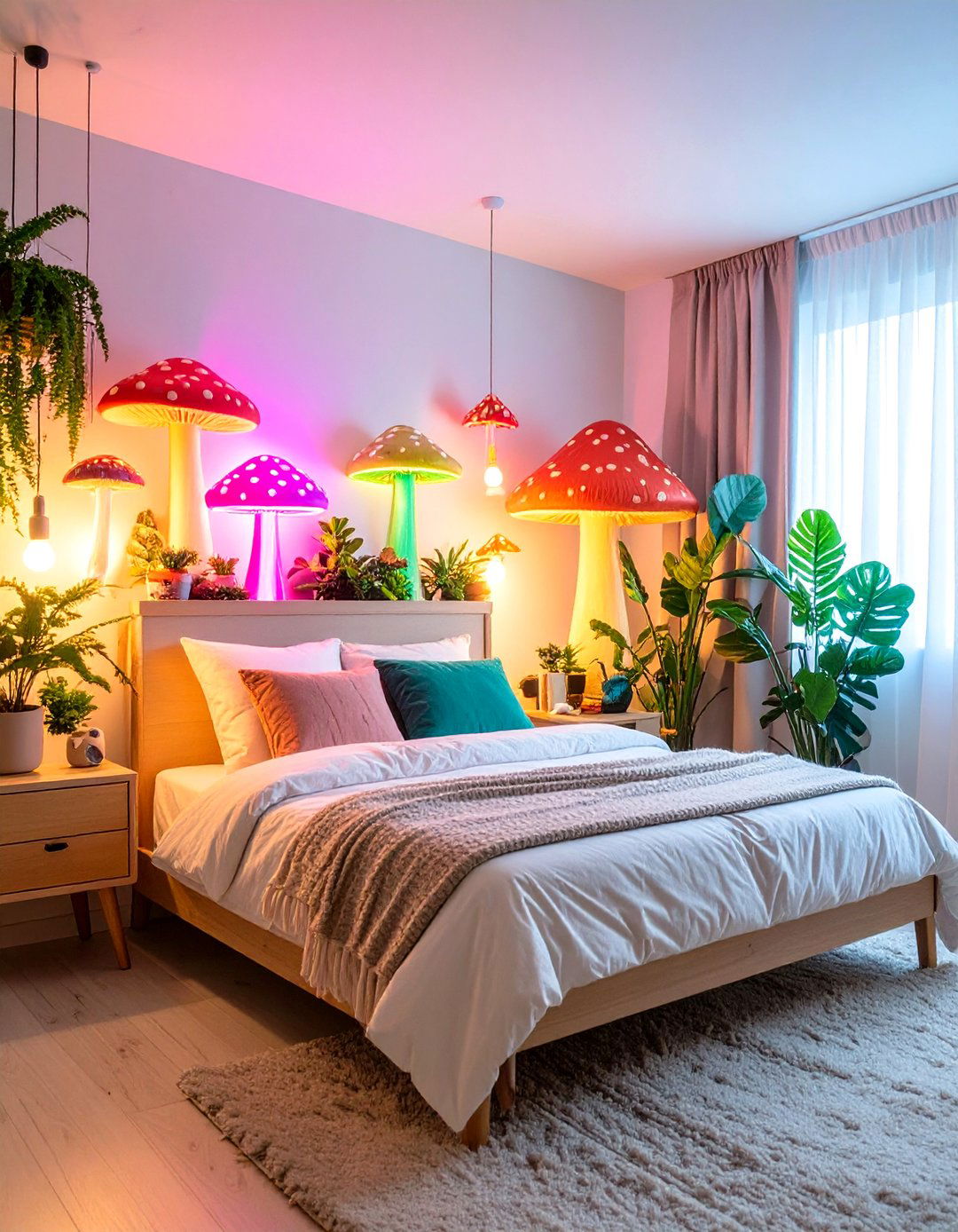 Indie Room Mushroom and Nature Motifs - 20 Indie Room Ideas