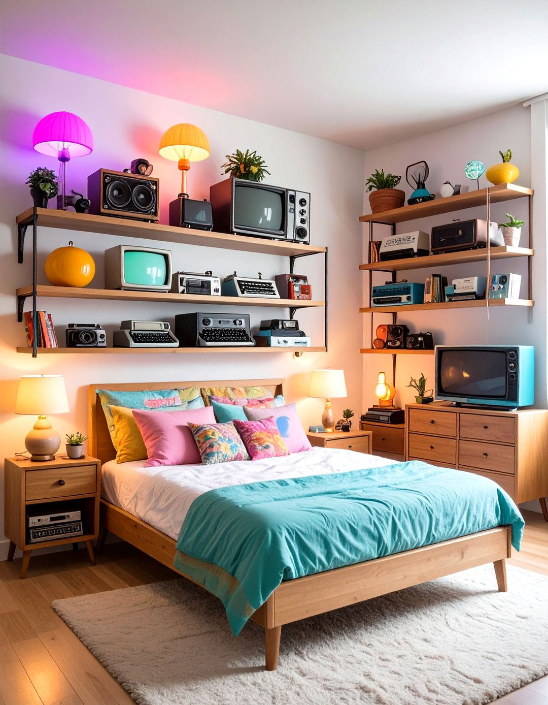 Indie Room Vintage Technology Display - 20 Indie Room Ideas