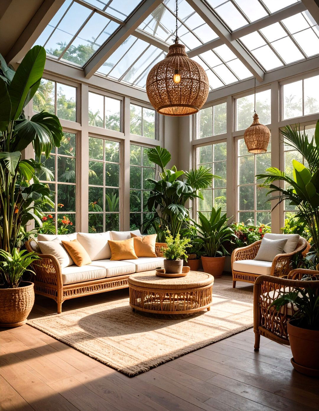 Indoor Conservatory Oasis - 20 She Shed Interior Ideas