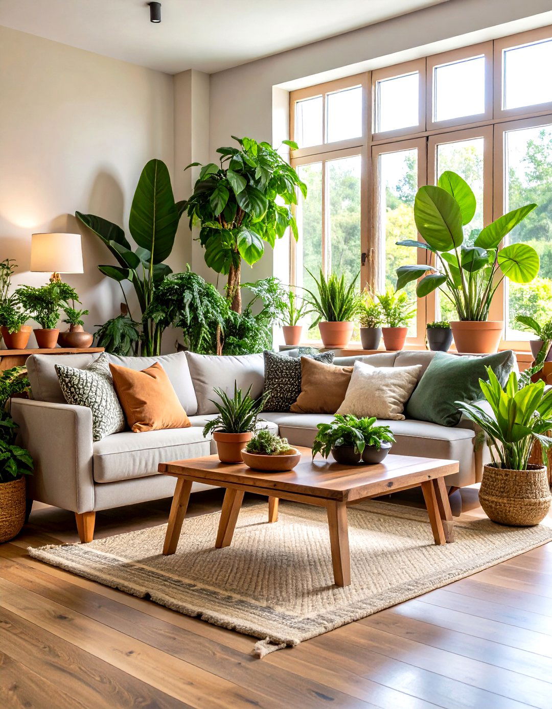 Indoor Greenery and Biophilic Layouts - 20 Earthy Living Room Decor Ideas