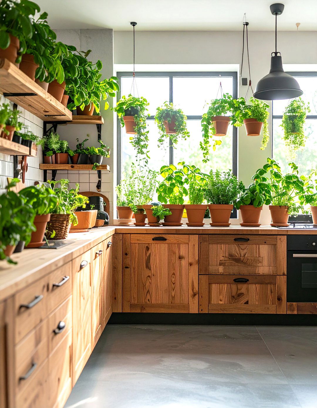 Indoor Herb Planters Freshen the Kitchen - 20 Cozy Kitchen Ideas