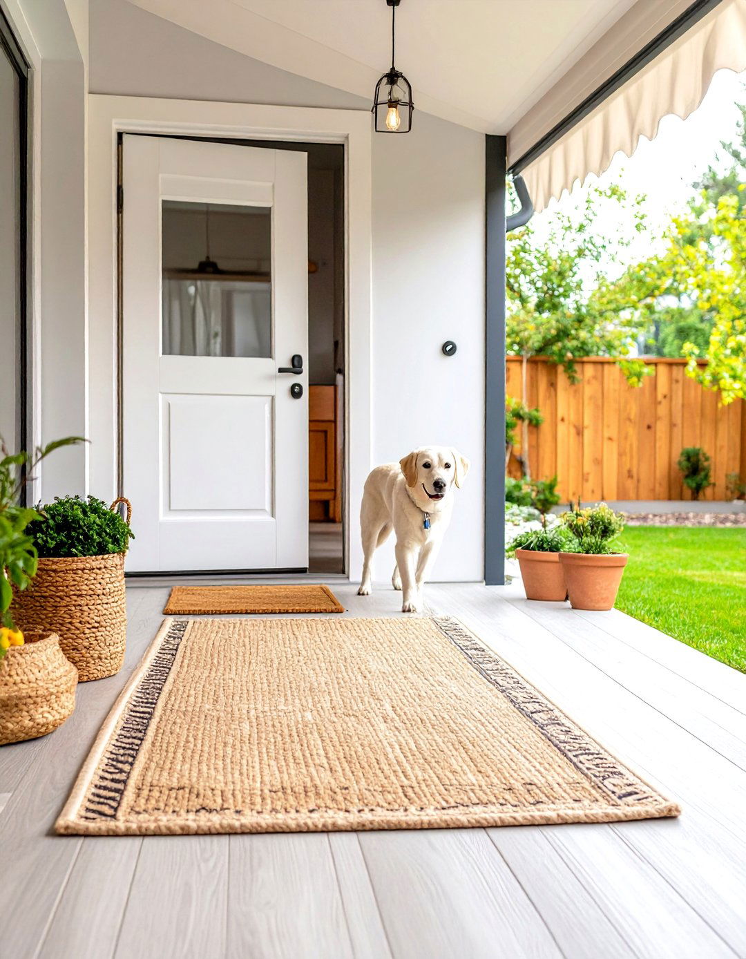 Indoor Outdoor Access Dog Room with Smart Pet Door - 20 Dog Room Ideas
