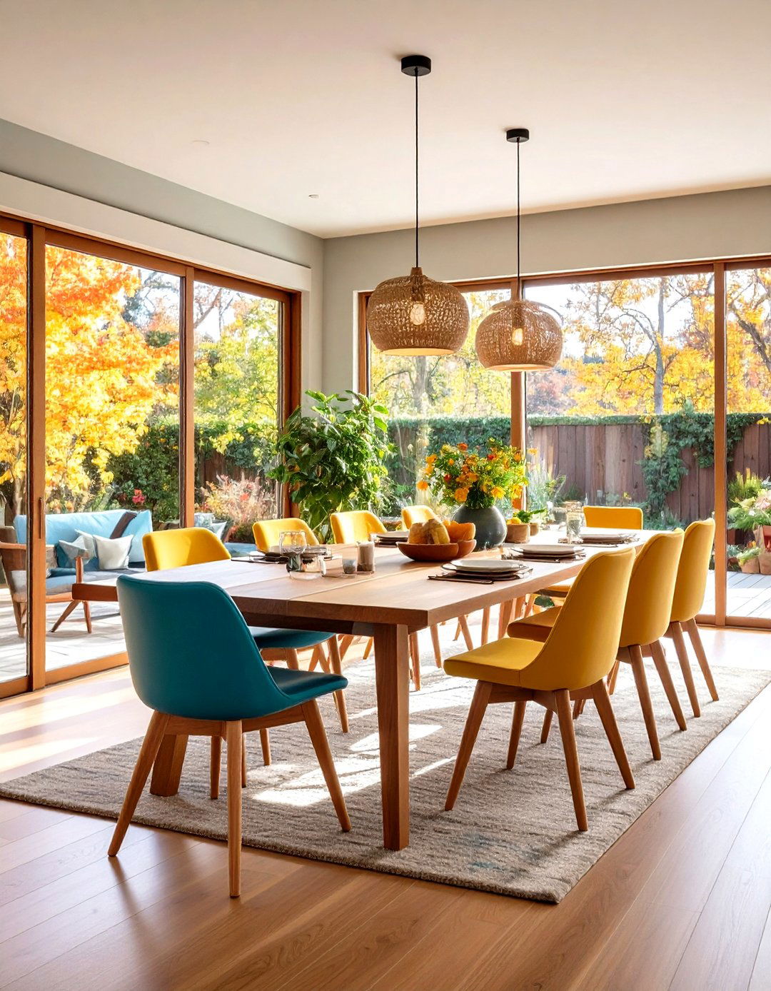 Indoor Outdoor Connection Mid Century Modern Dining Room - 20 Mid-century Modern Dining Rooms