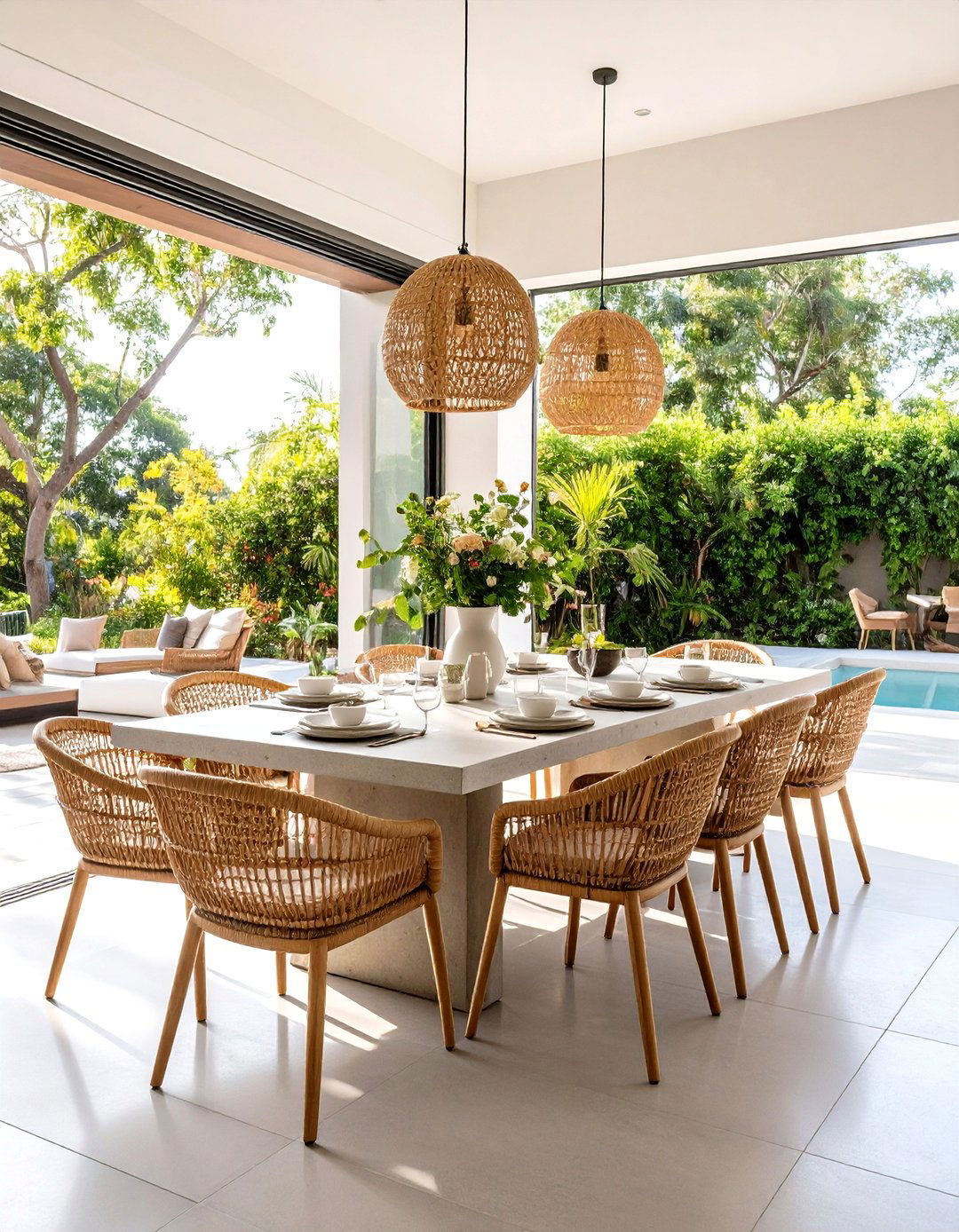 Indoor Outdoor Flow Dining Room - 20 Eclectic Dining Room Ideas