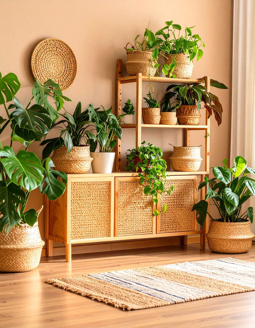 Indoor Plant Corners for Boho Decor Freshness - 20 Boho Decor Ideas