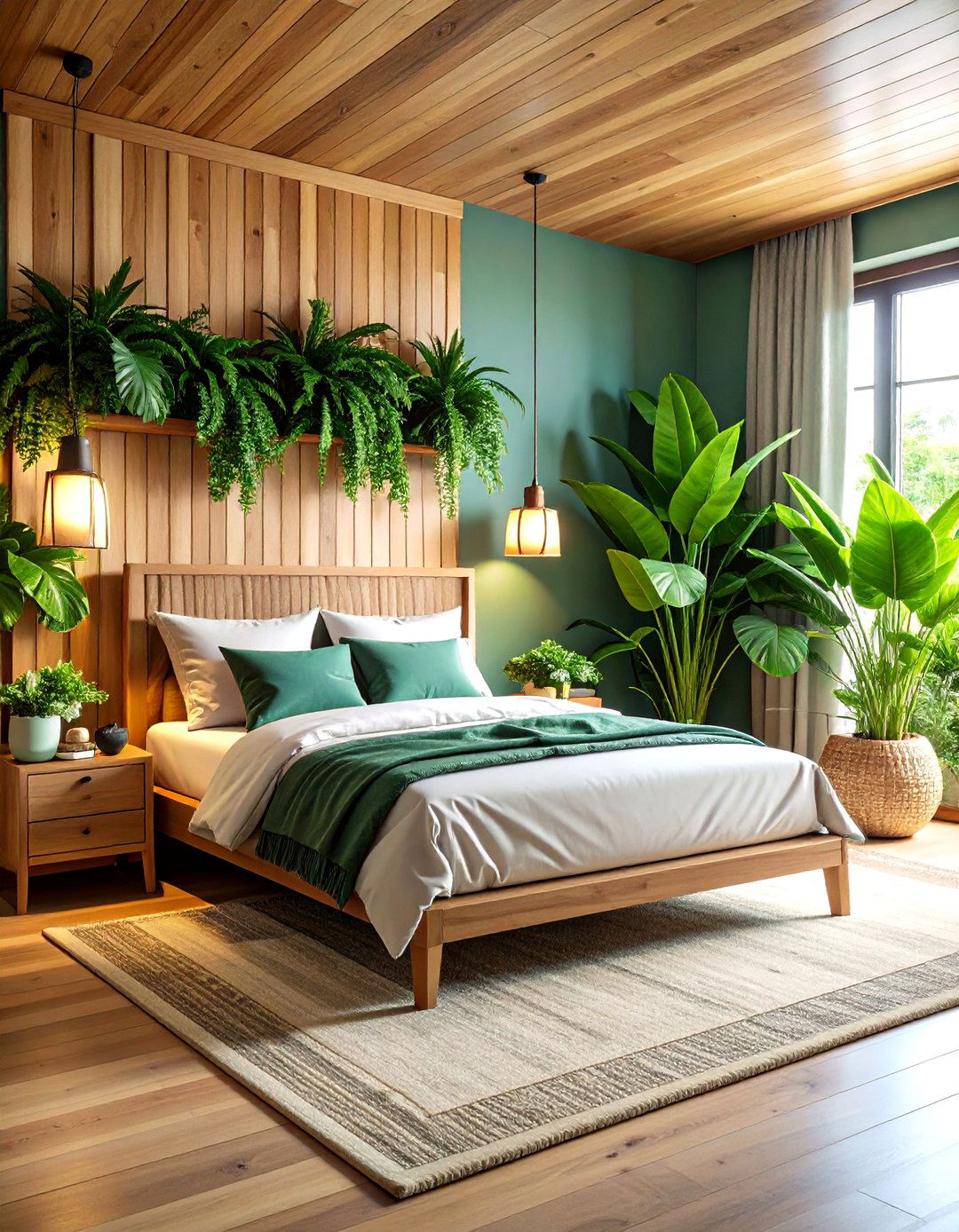 Indoor Plant Oasis Tropical Bedroom - 20 Tropical Bedroom Ideas