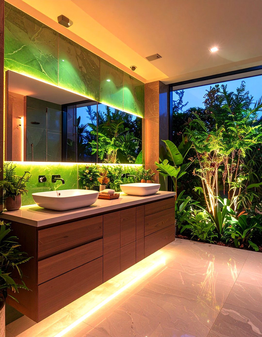 Indoor Plants and Greenery - 20 Teen Bathroom Ideas