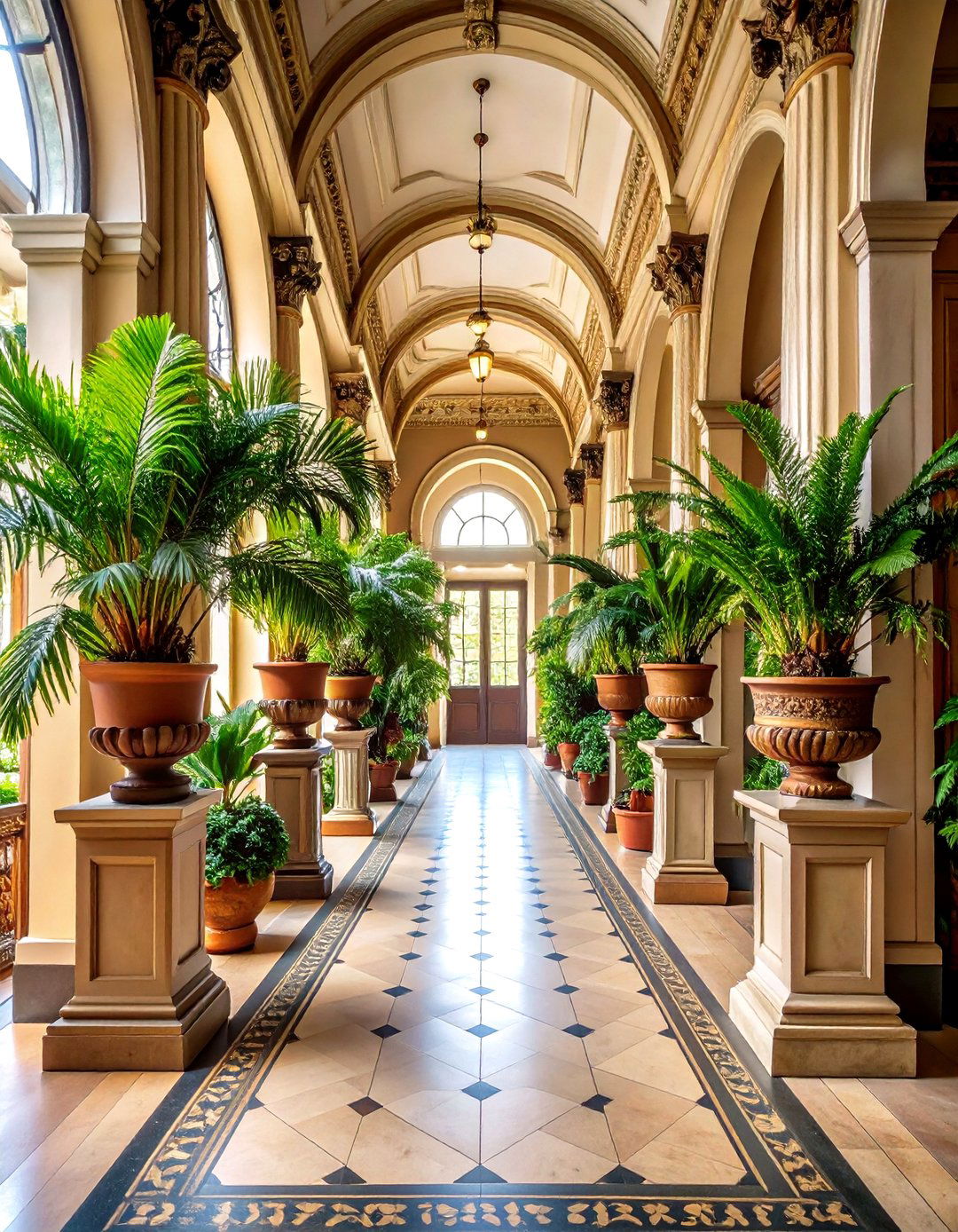 Indoor Plants and Greenery - 20 Victorian Hallway Ideas