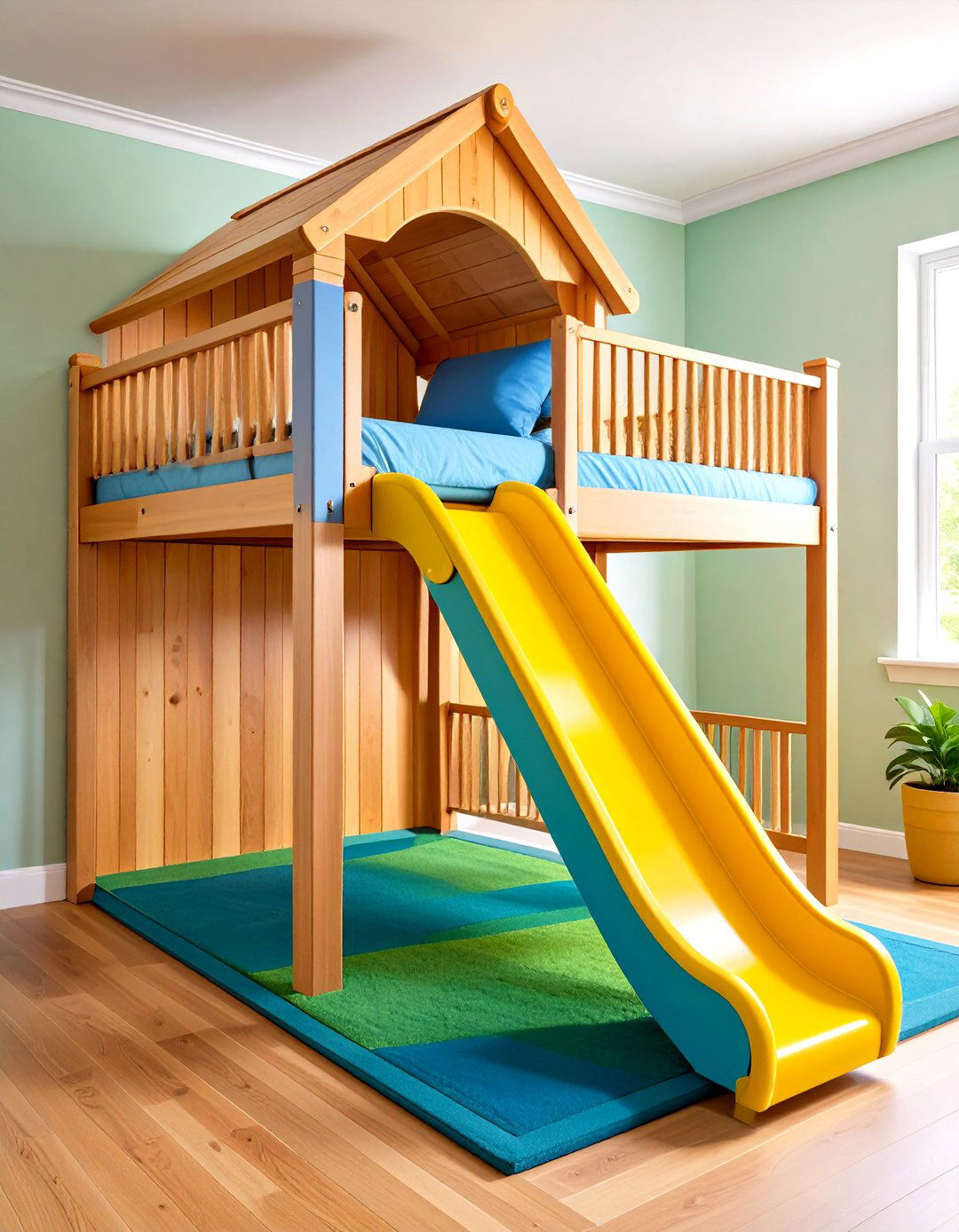 Indoor Slide - 20 Toddler Room Ideas