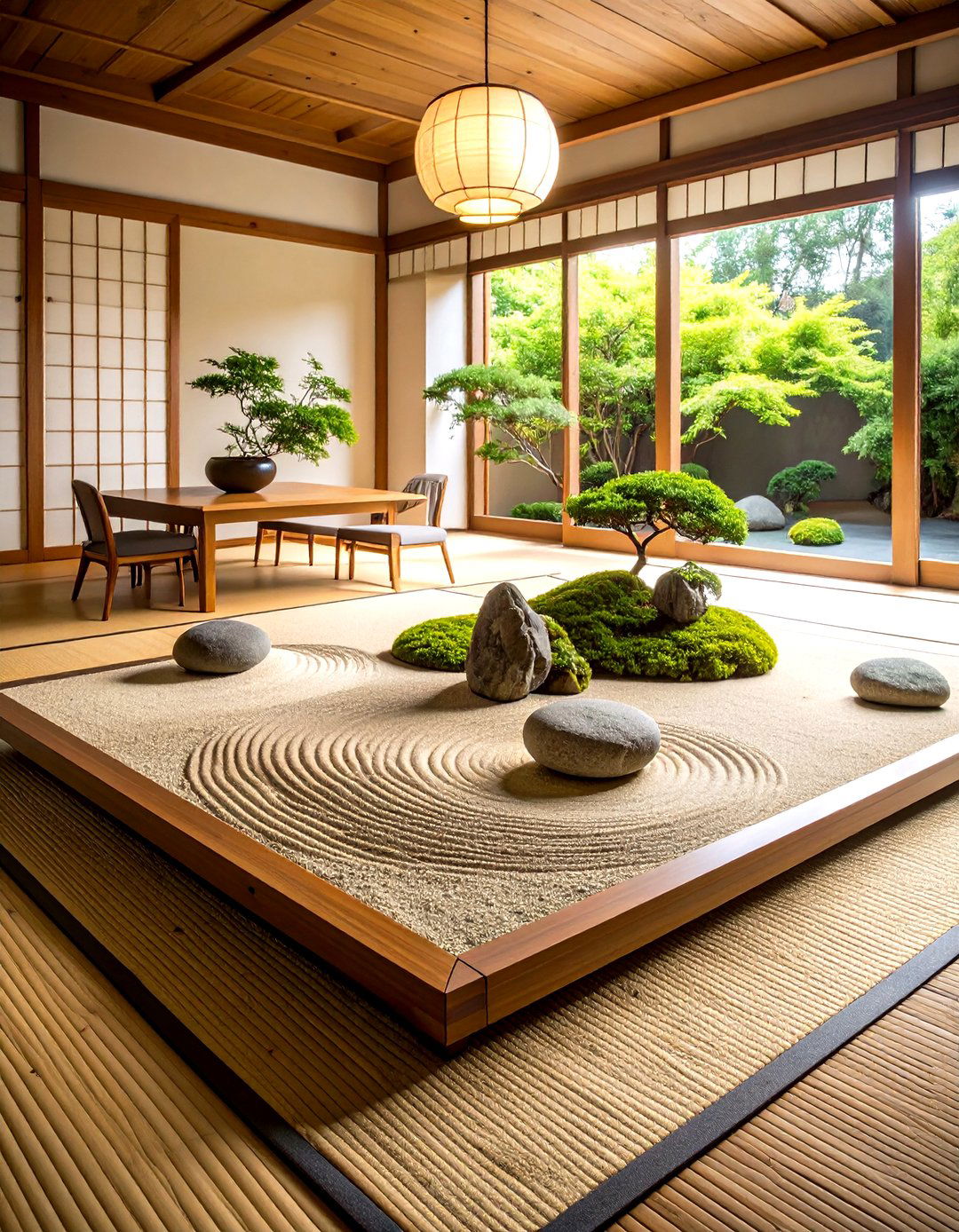 Indoor Zen Garden Japanese Dining Room - 20 Japanese Dining Room Ideas