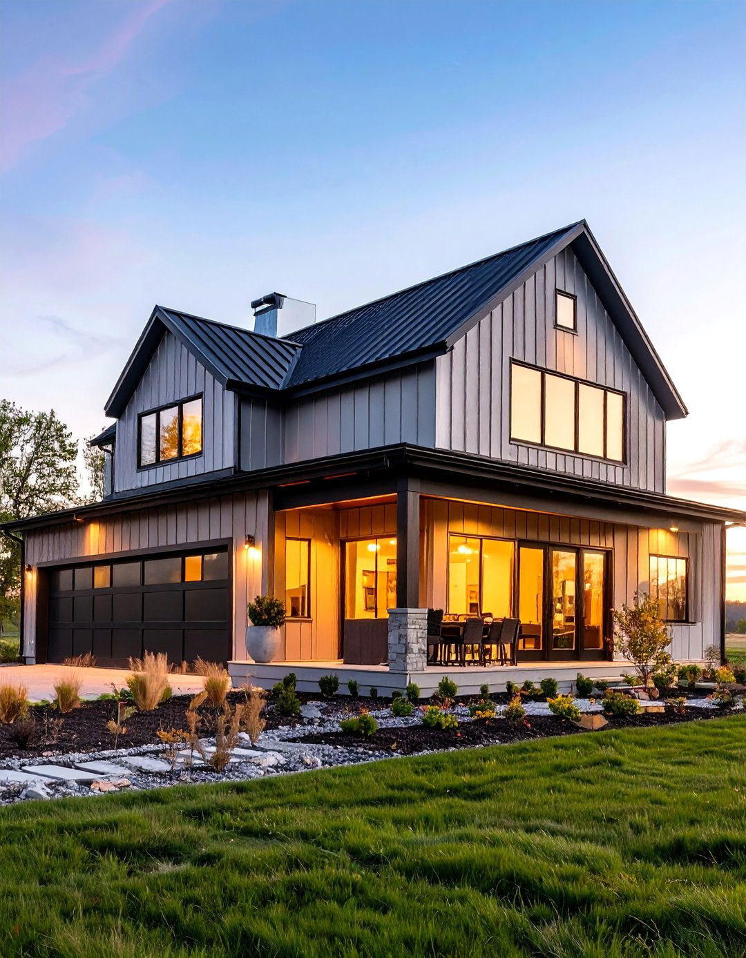 Industrial Barn Conversion House with Black Roof - 20 houses with black roofs