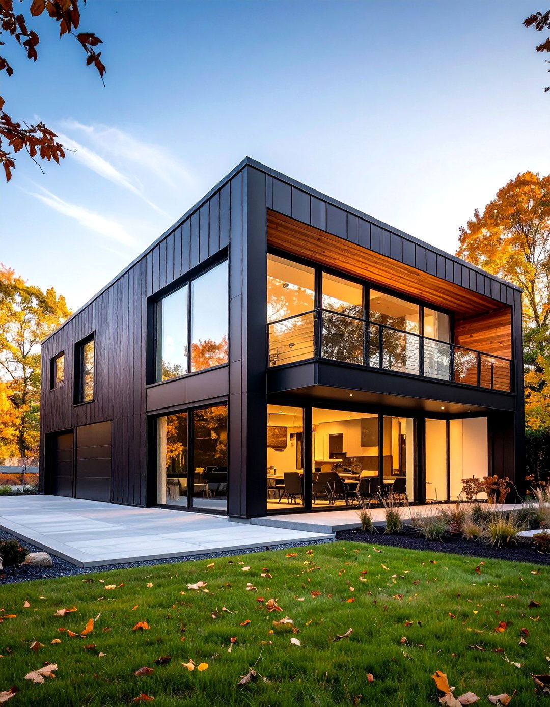Industrial Black Siding House - 20 black siding house ideas