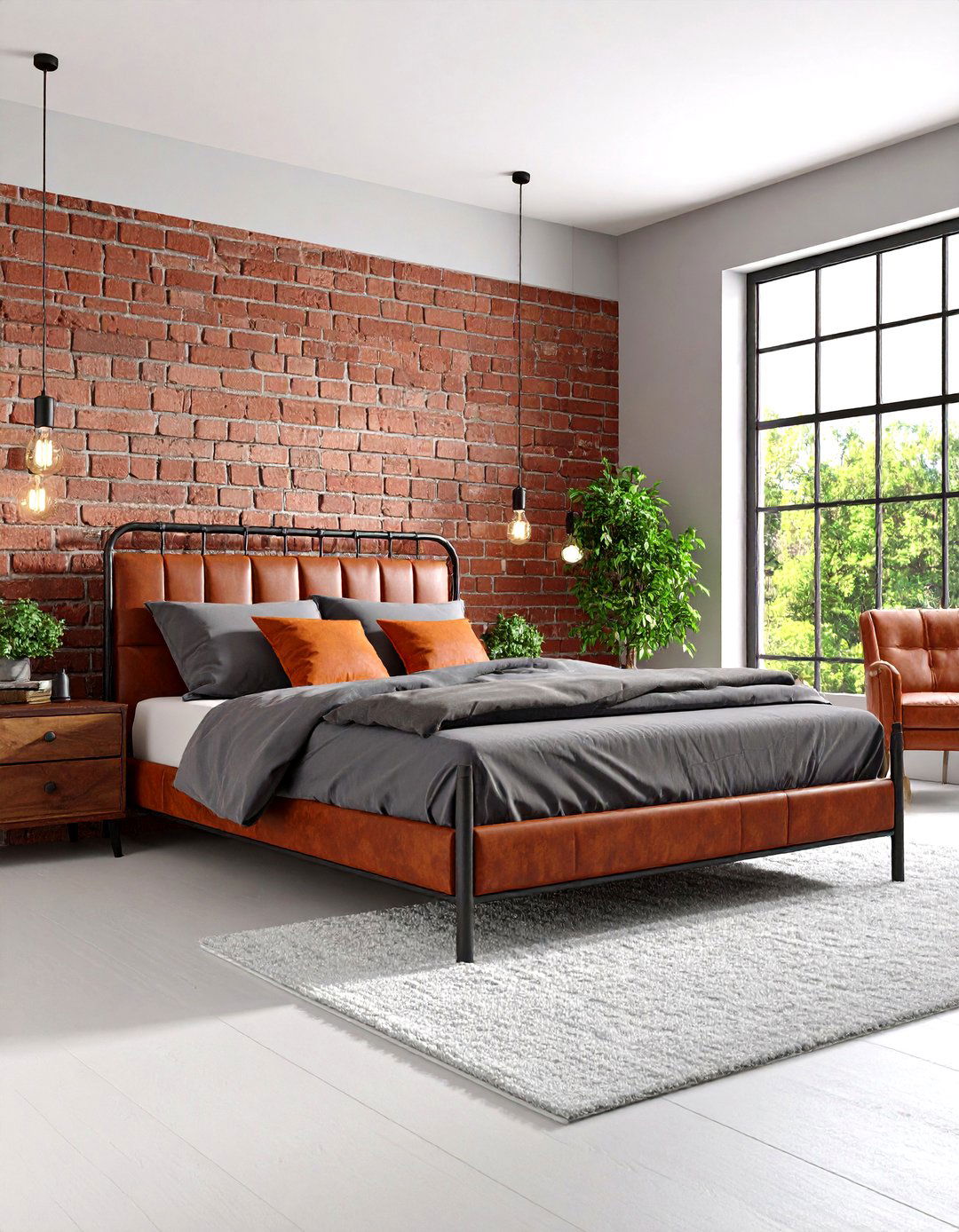 Industrial Chic Large Bedroom Design - 20 Large Bedroom Design Ideas