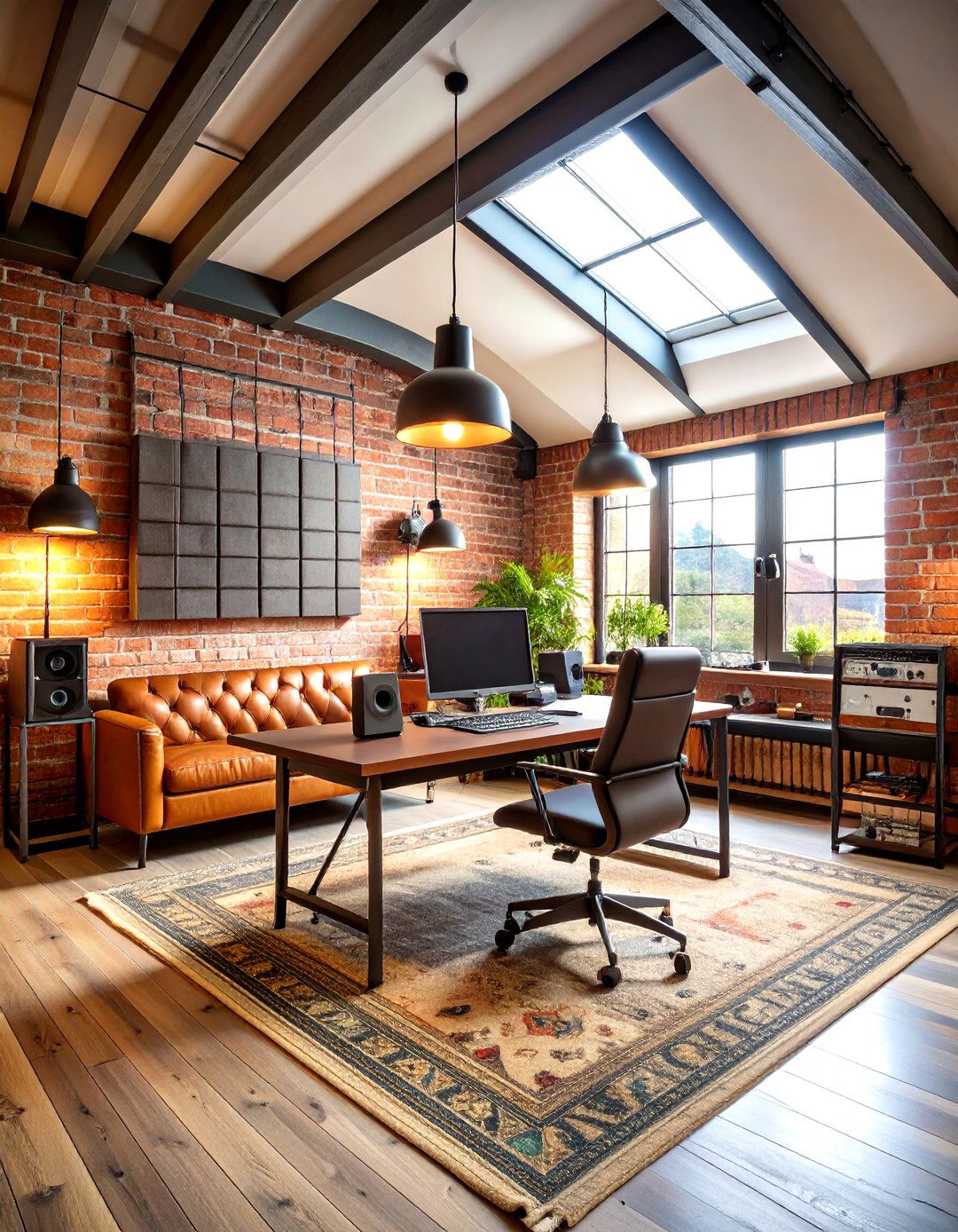 Industrial Chic Low Ceiling Small Attic Room Music Studio - 20 Low Ceiling Small Attic Room Ideas