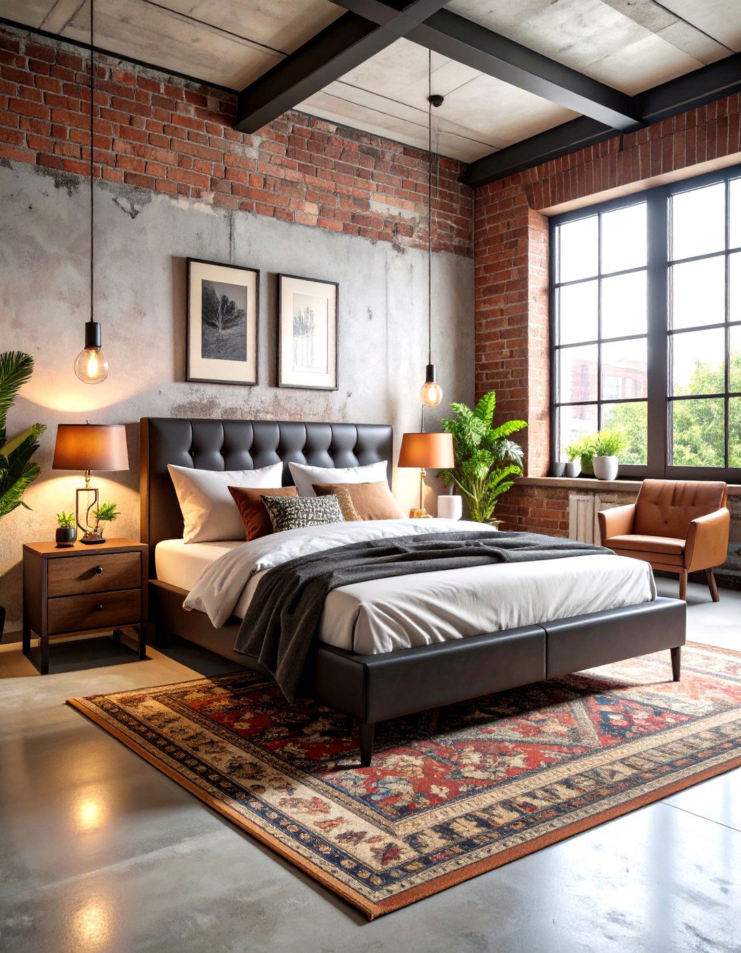 Industrial Chic Primary Bedroom - 20 Primary Bedroom Ideas