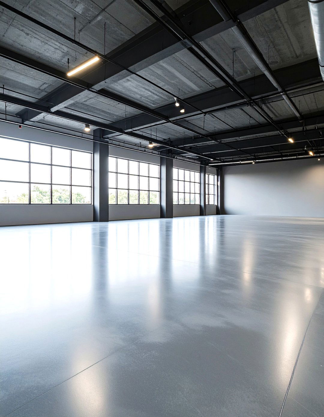 Industrial Concrete Look Epoxy Floor - 20 Epoxy Floor Designs