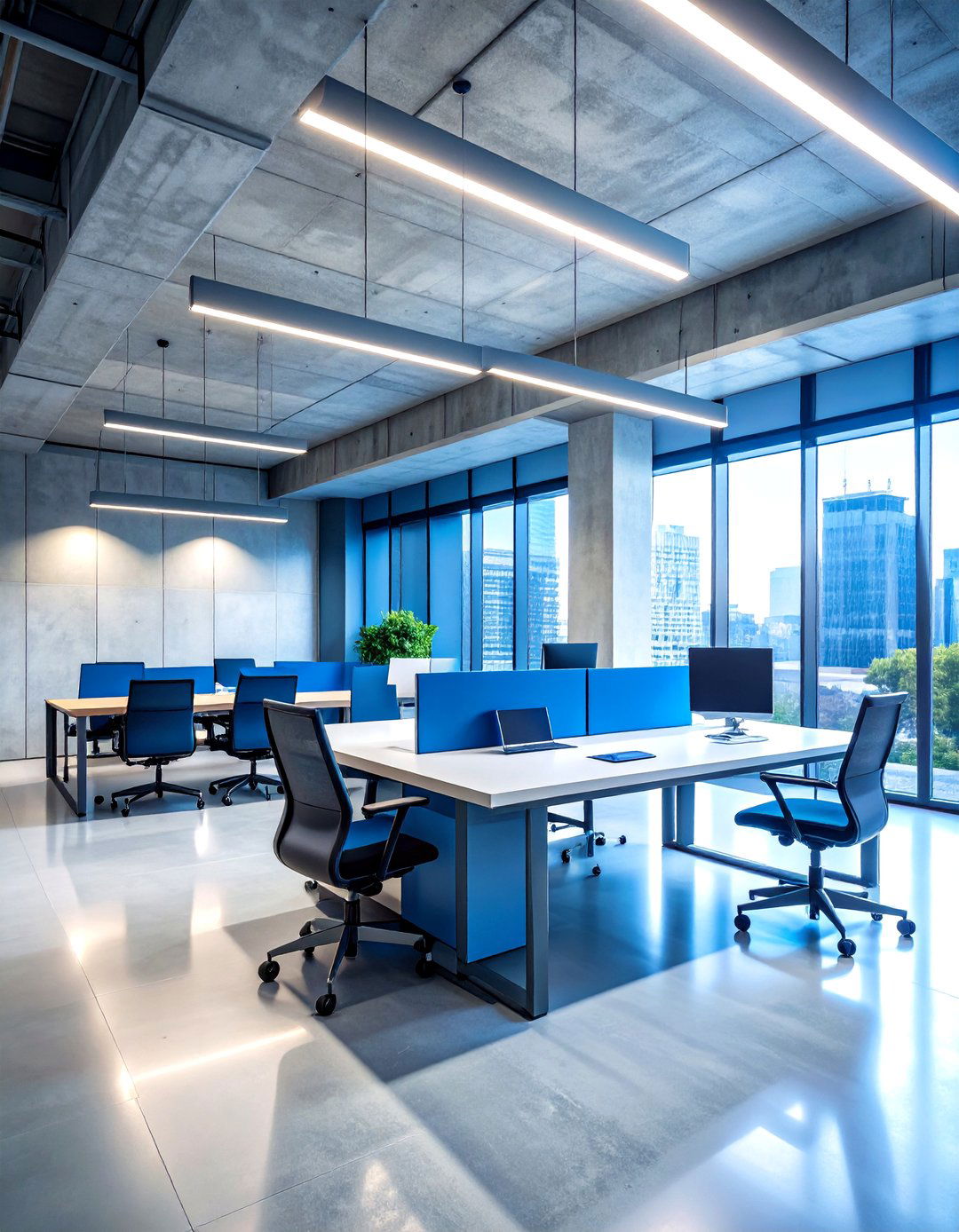 Industrial Concrete Office Wallpaper - 20 Office Wallpaper Ideas