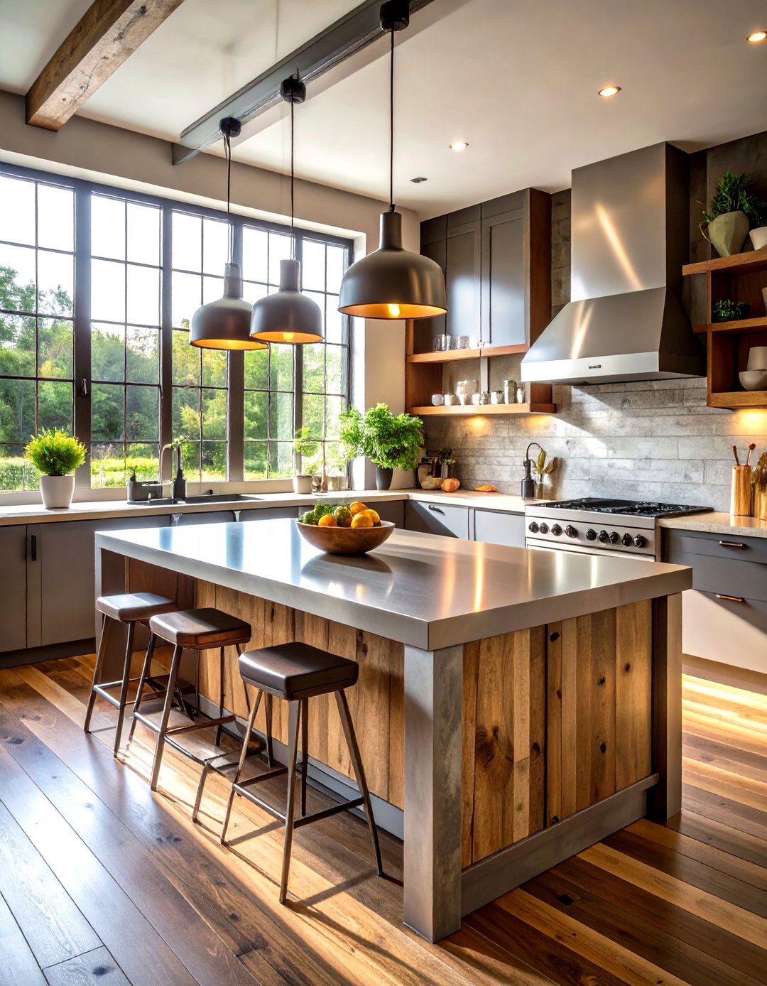 Industrial Decor Kitchen Islands - 20 Industrial Decor Ideas