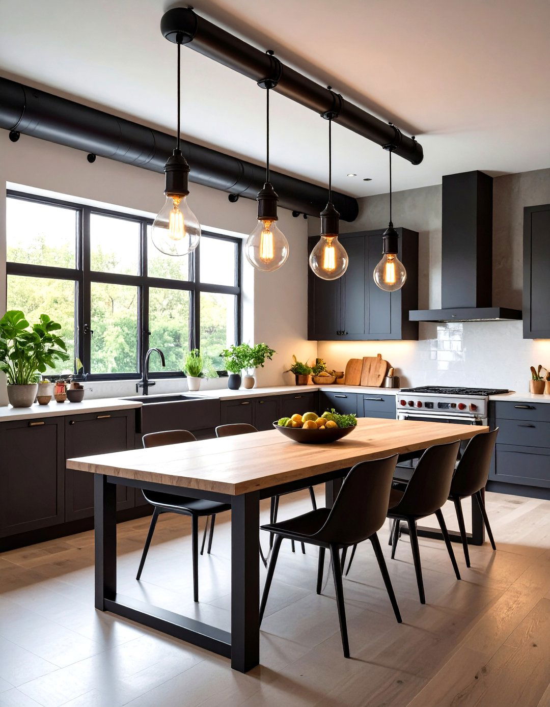 Industrial Decor Pipe Pendant Lighting - 20 Industrial Decor Ideas